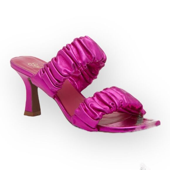 Seychelles NIB Leeward Metallic Sandal‎ in Fuschia - size 7 - Picture 1 of 10